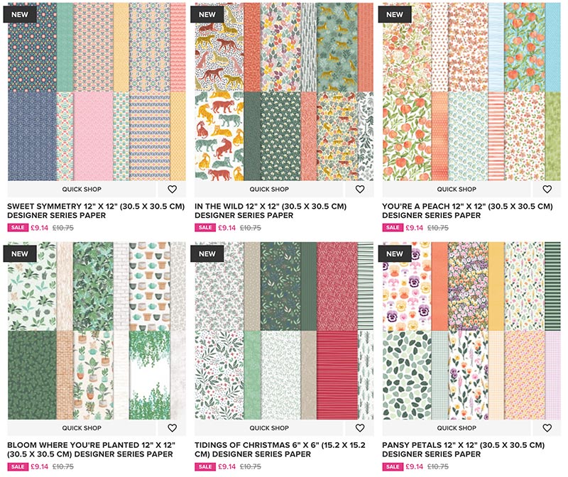 15% Off Designer Series Papers