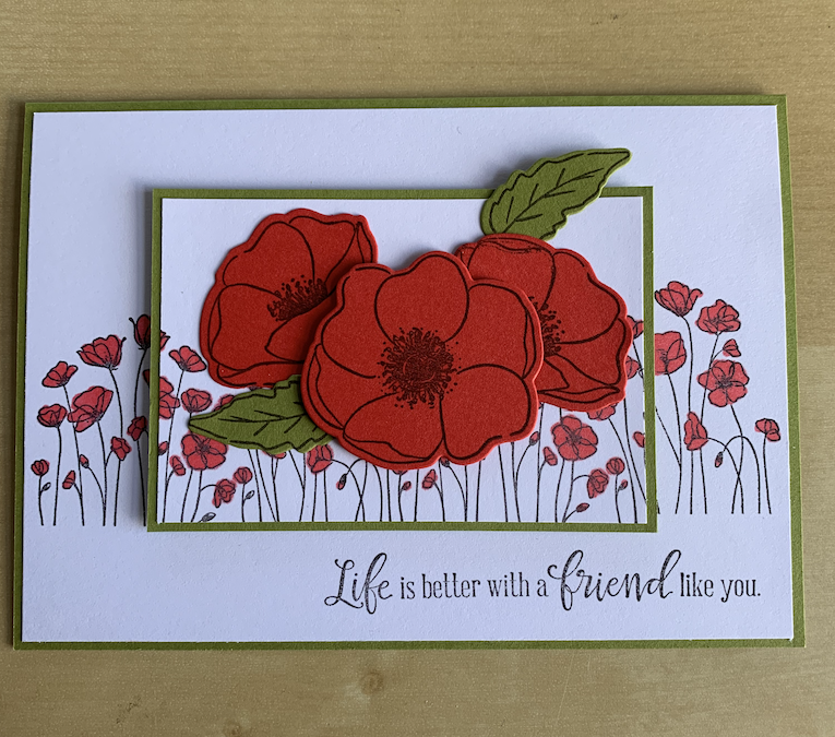 Painted Poppies cards