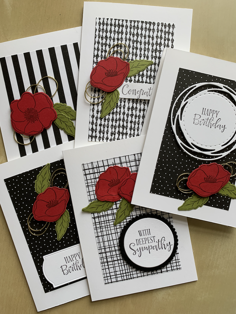 Happy birthday cards using Stampin Up! products