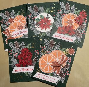 Cozy & Bright different cards