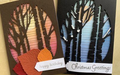 How to make a blended silhouette card