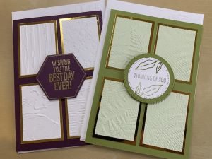 Panel emboss cards