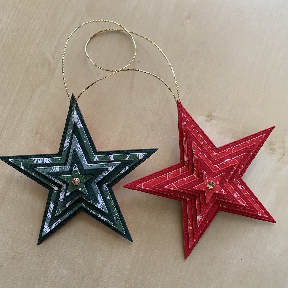 How to make a star decoration - Crafty Carol's Cards