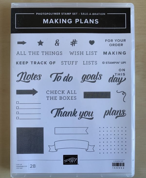 Making plans stamp set