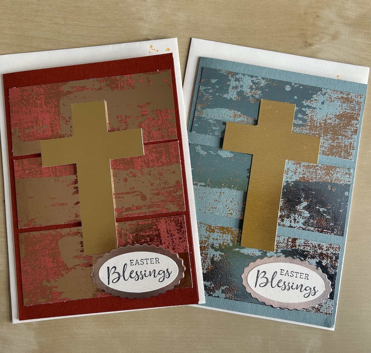 How to make a simple Easter card with DSP - Crafty Carol's Cards
