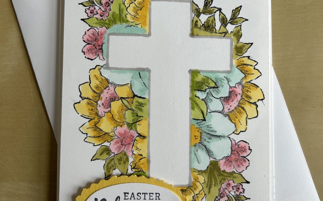 How to make a masking technique Easter card