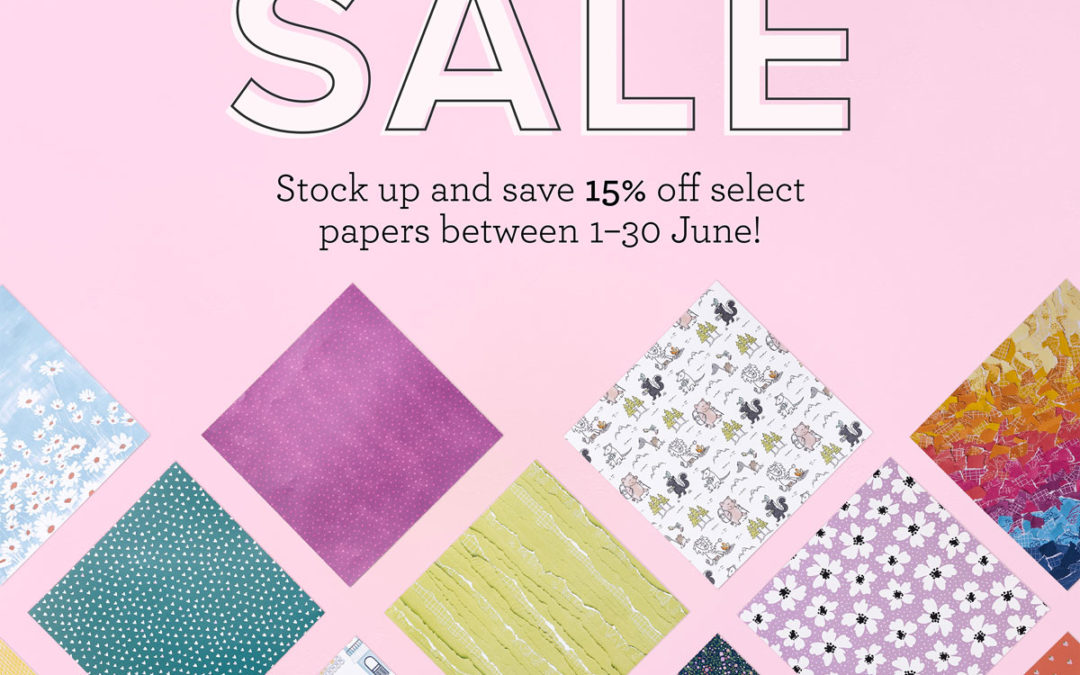 Sale: 15% off Designer Series Papers