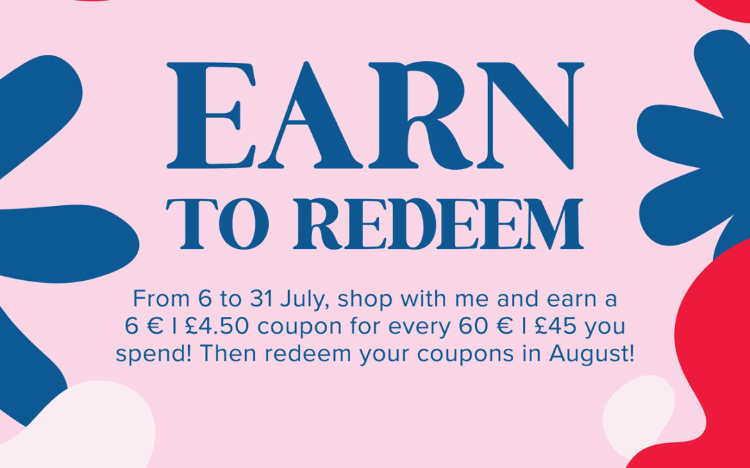 Earn FREE bonus coupons for orders during July