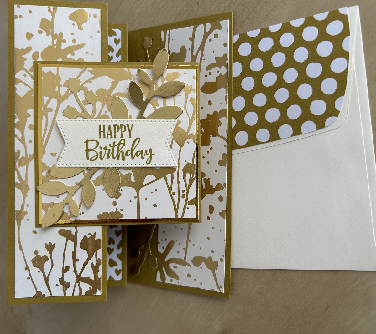 How to make a WV fun fold card - Crafty Carol's Cards