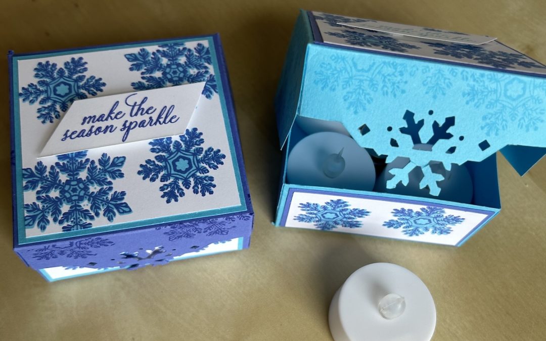 How to make a snowflake gift box