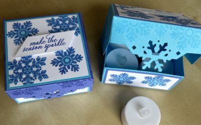 How to make a snowflake gift box