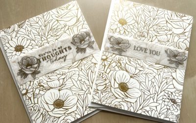 How to jazz up gold foiled cards with vellum