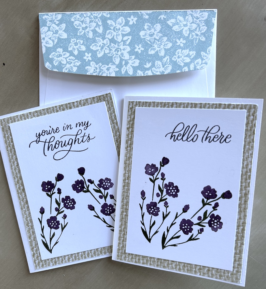 Softly sophisticated note cards
