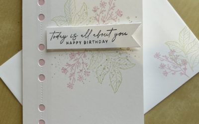 How to make a simple stamped birthday card