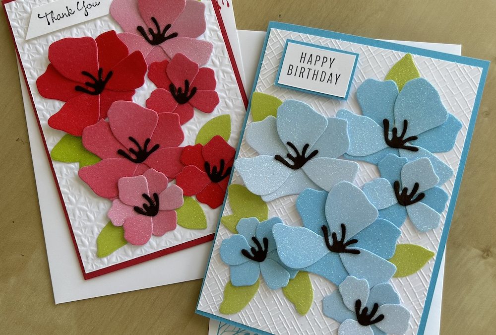 How to make a Translucent Florals die-cut card