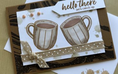 How to make a reverse stamped Latte Love card