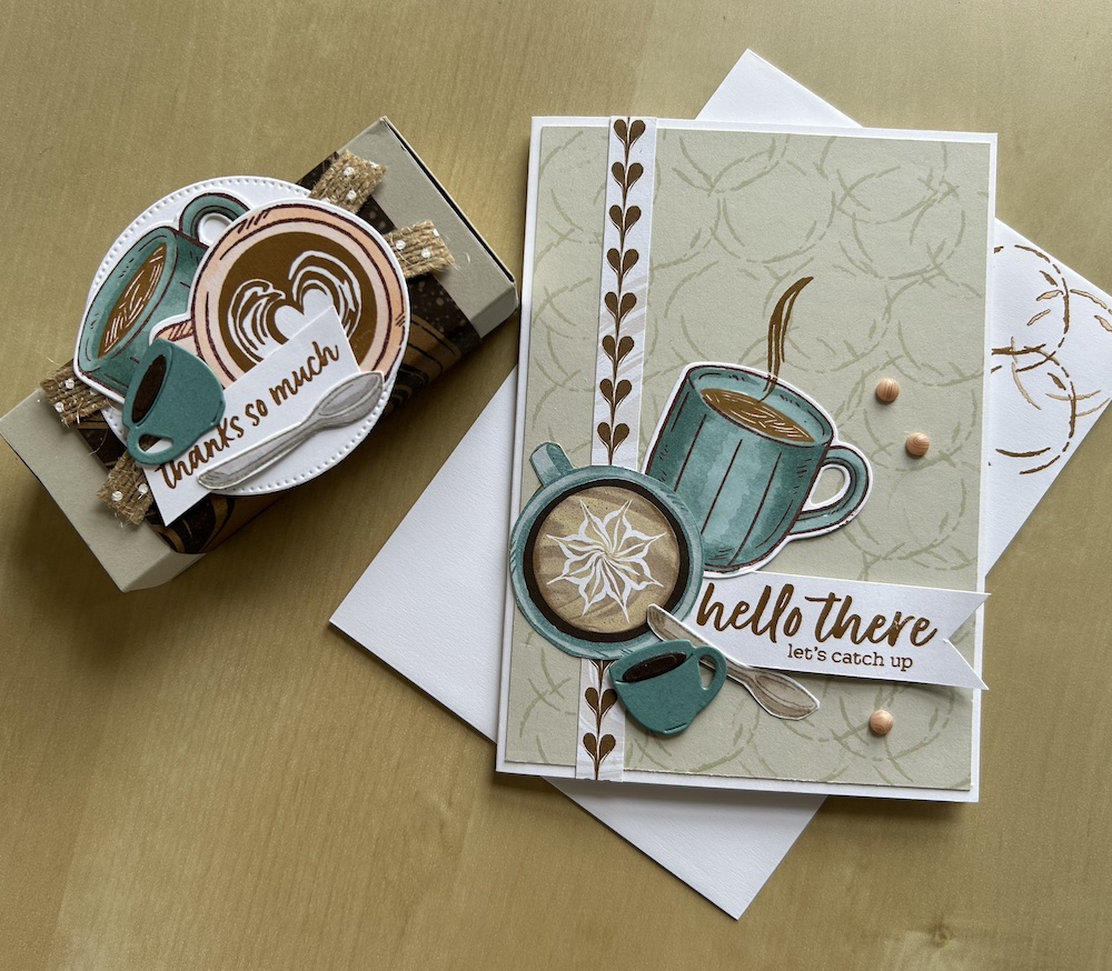 How to make a matching gift box and card - Crafty Carol's Cards