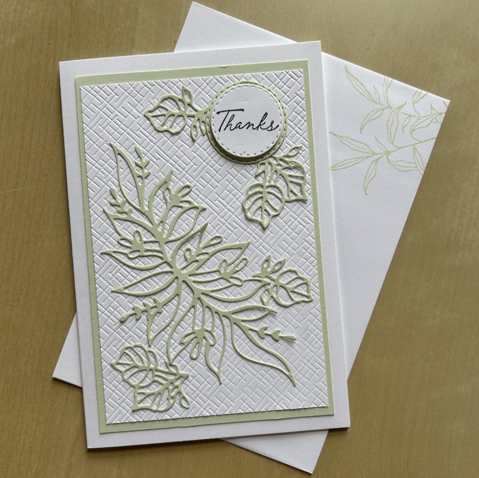 How to make a simple die-cut card - Crafty Carol's Cards