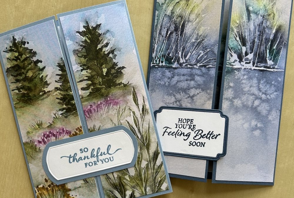 How to make a scenic gatefold card