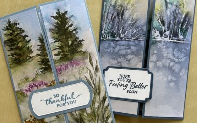 How to make a scenic gatefold card