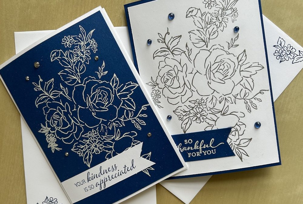 How to make simple embossed cards