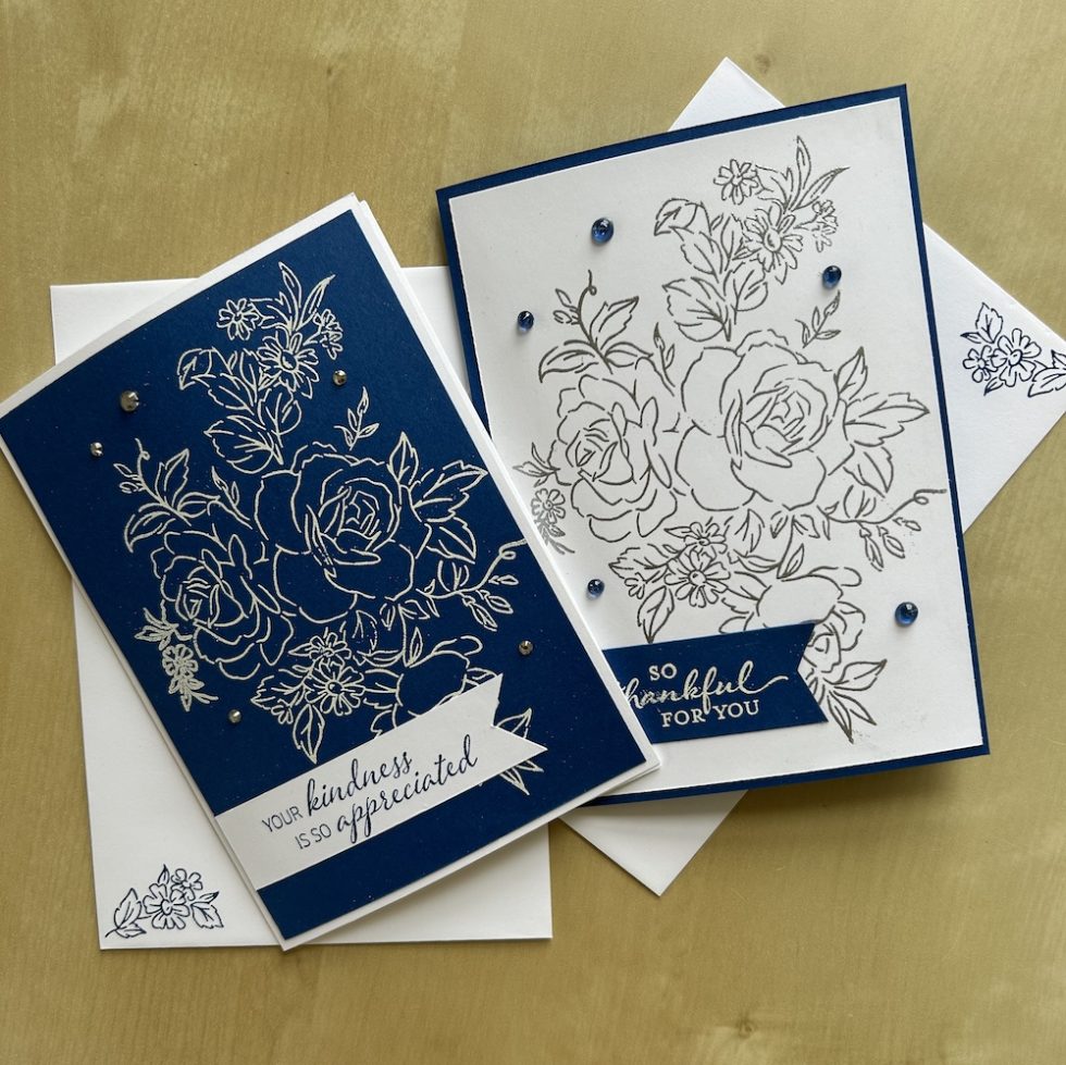 How to make simple embossed cards - Crafty Carol's Cards
