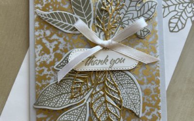 How to make a Changing Leaves thank you card