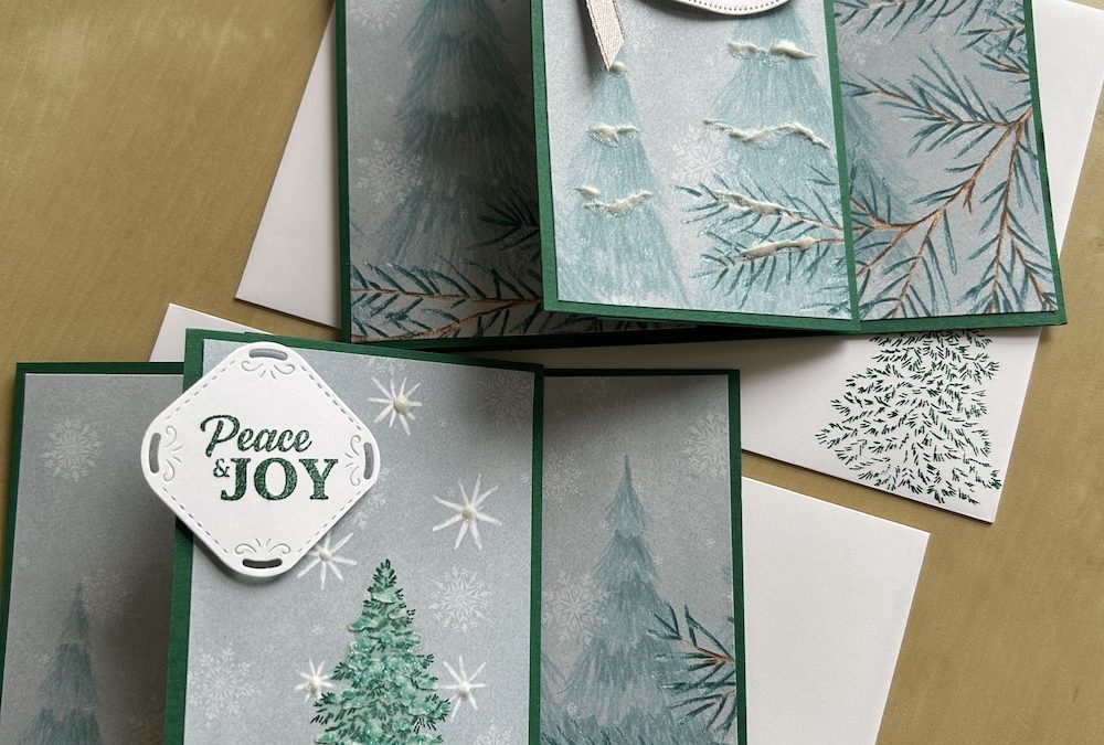 How to make a simple fun-fold Christmas card