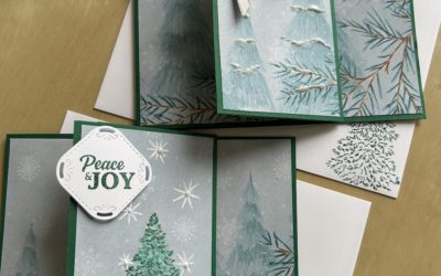 How to make a simple fun-fold Christmas card