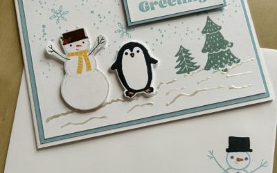 How to make a simple Snowy Wonder card