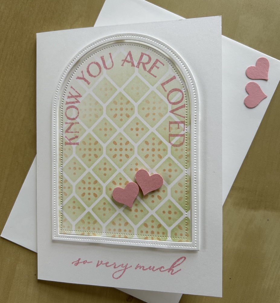 How to make a Valentine's arch card - Crafty Carol's Cards