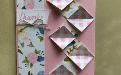 How to make a chevron fold card