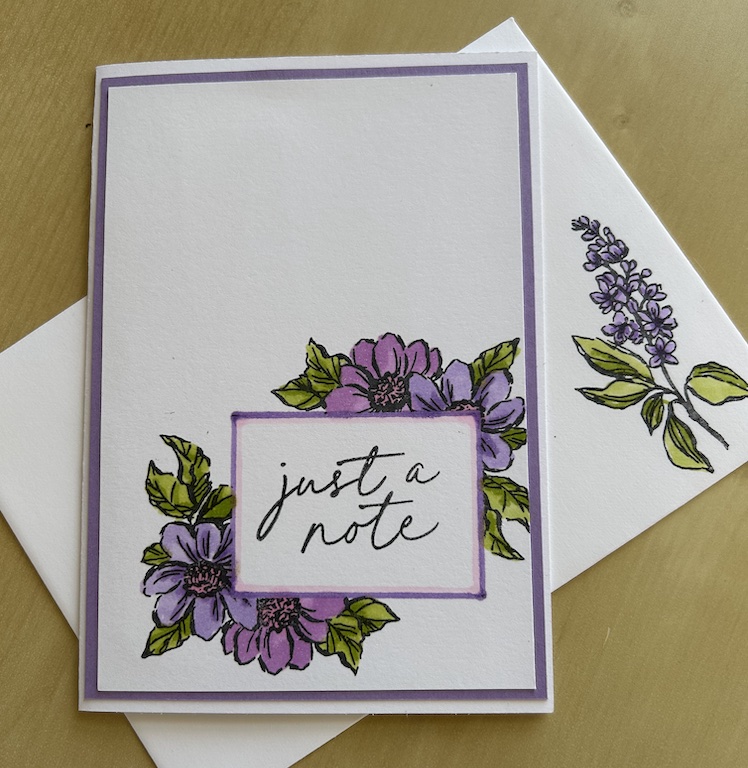 How to make a simple masked card - Crafty Carol's Cards