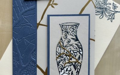 Make a simple but stunning Kintsugi card