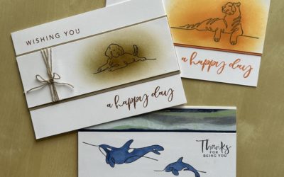 Quick and easy Along These Lines cards