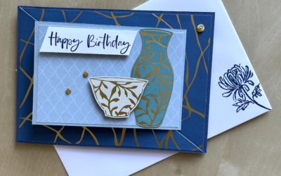 Make a diagonal joy fold card