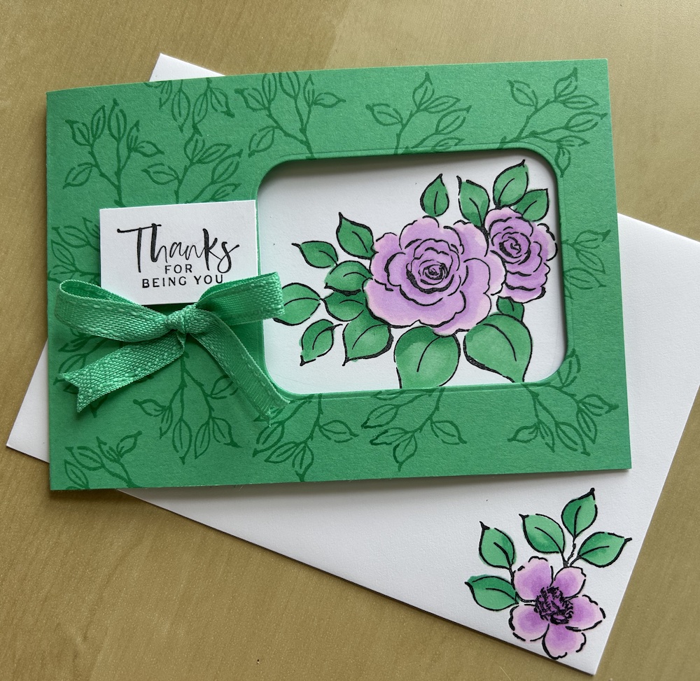 How to make a simple aperture card - Crafty Carol's Cards