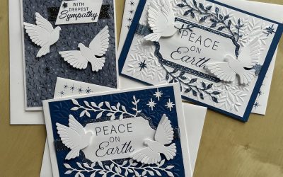 Make three Peaceful Garden cards