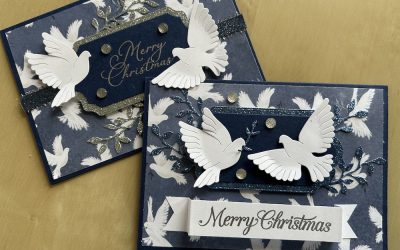 Two Peaceful Garden Christmas cards