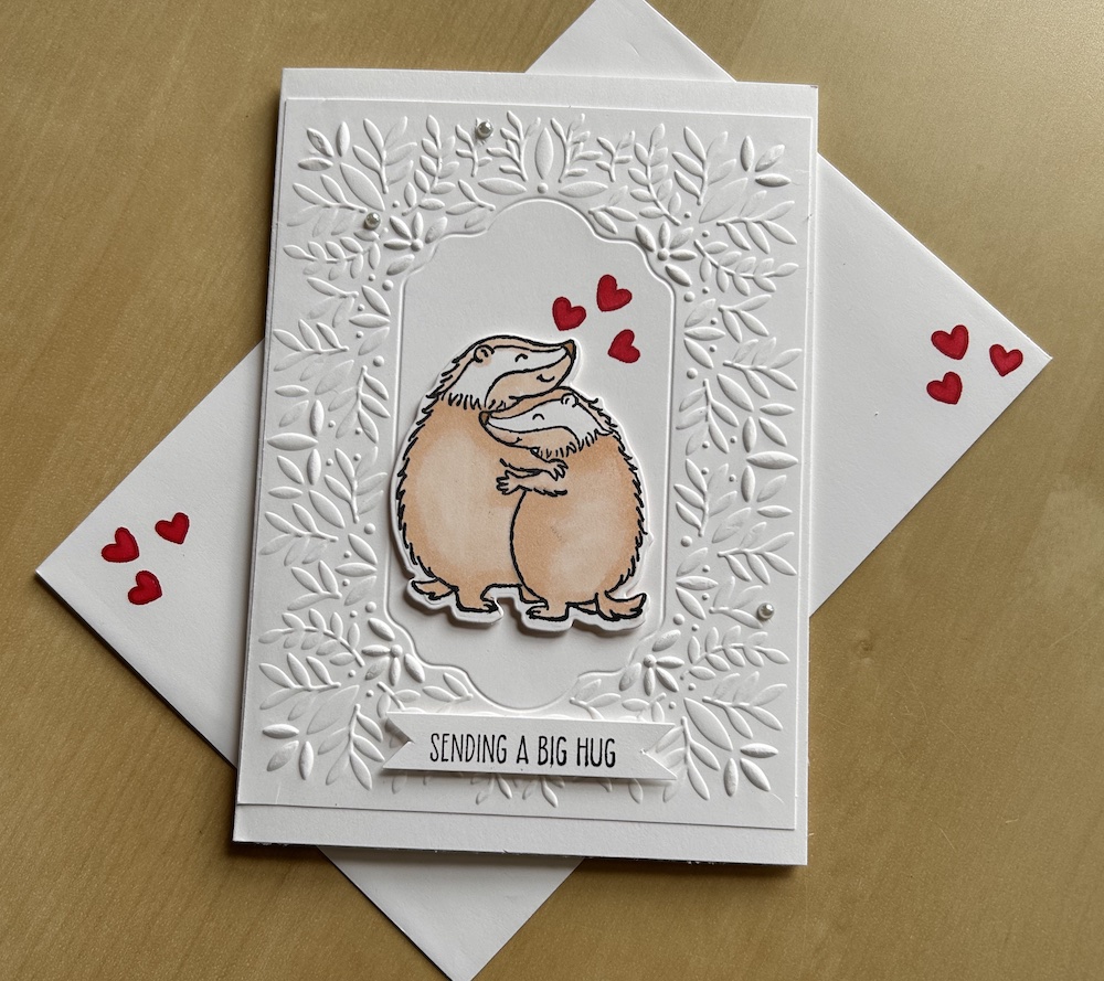 How to make a simple embossed card - Crafty Carol's Cards