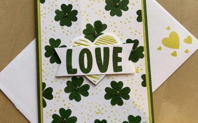 How to make a shamrock card using Endless Love