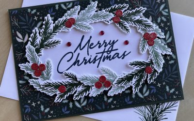 12 Cards of Christmas Card 2: Bough Frame card