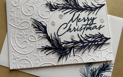 12 Cards of Christmas Card 4: Arch emboss card